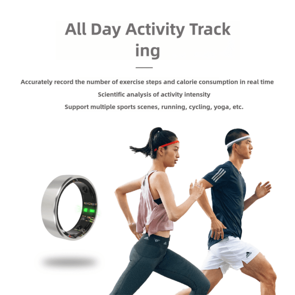 Smart Health Ring Heart Rate Oxygen Monitoring Management Sleep Exercise Pedometer Calorie Ring